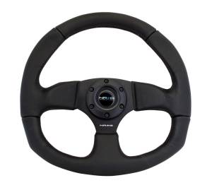 NRG Innovations - NRG Innovations Steering Wheel (320mm Horizontal / 330mm Vertical) Leather w/ Black Stitching - Image 1