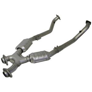 BBK - 1996-1998 Ford Mustang 4.6 GT BBK High Flow X Pipe With Catalytic Converters - 2-1/2in - Image 1