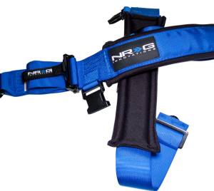 NRG Innovations - NRG SFI 16.1 5pt 3inch Seat Belt Harness / Latch Link - Blue - Image 3