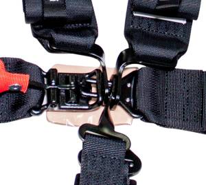 NRG Innovations - NRG SFI 16.1 5pt 3inch Seat Belt Harness / Latch Link - Black - Image 2