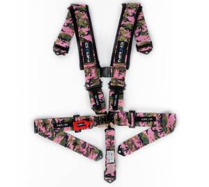 NRG Innovations - NRG SFI 16.1 5pt 3inch Seat Belt Harness/ Latch Link - Pink Camo - Image 1