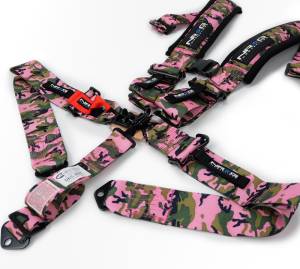 NRG Innovations - NRG SFI 16.1 5pt 3inch Seat Belt Harness/ Latch Link - Pink Camo - Image 2